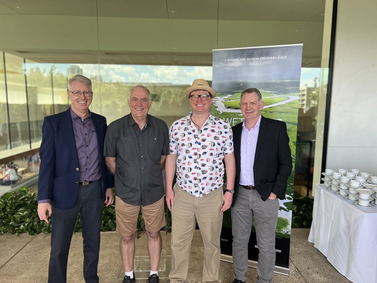 StupidistGit's tweet image. At the launch of the wonderful Wetlands of Queensland book at the Queensland Museum