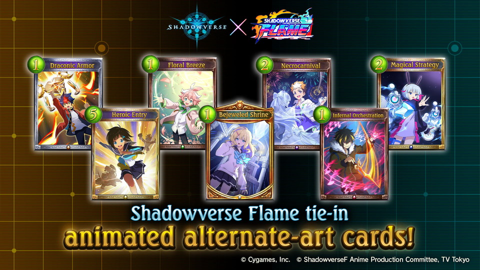 Shadowverse on X: Shadowverse Flame Tie-in Leaders! Leader sets for Shadowverse  Flame characters can now be purchased from the in-game Shop! Each set comes  with the leader's corresponding emblem, flair, and sleeves