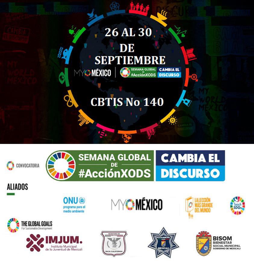 julioavilesr's tweet photo. Este lunes 26 iniciamos nuestra Semana de AccionXODS. Buscamos crear conciencia y promover acciones en favor del desarrollo sostenible #Action4SDGs #CambiaElDiscurso @MYWorldMexico https://t.co/aXGn37xz2w