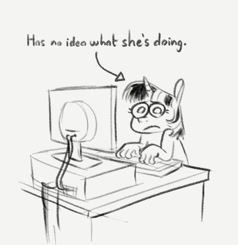 Do horses even know how to use a computer? #mlp