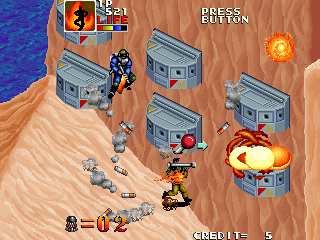 Dr_Westlake's tweet photo. DESERT ASSAULT
Arcade - 1991 - Data East
Comandos de las fuerzas norteamericanas, se embarcan en una misión en el golfo Pérsico #Arcade #DataEast #DesertAssault #retrogaming #gaming #retrogames #retrogamer #gamers #pixelart #retro #gamedev https://t.co/qTRHEPnpoa