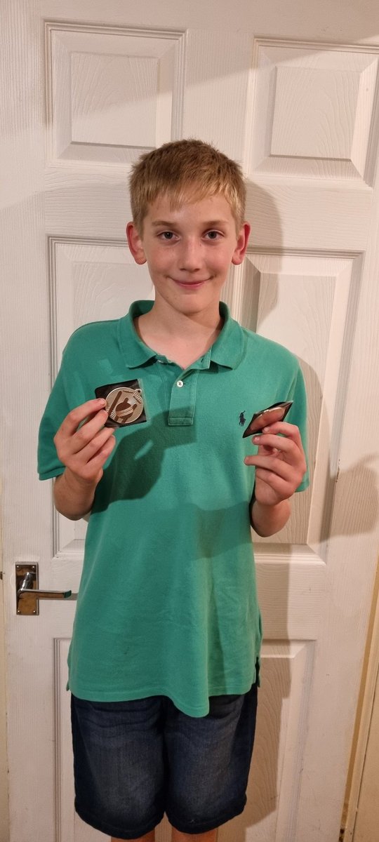 Another two medals for Lloyds  🏏 collection from presentation night this weekend for playing in the u11s &amp; u13s teams 🎖
<a href="/smc_sport/">SMC Sport</a>