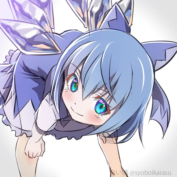 #東方project #イラスト #チルノ 
