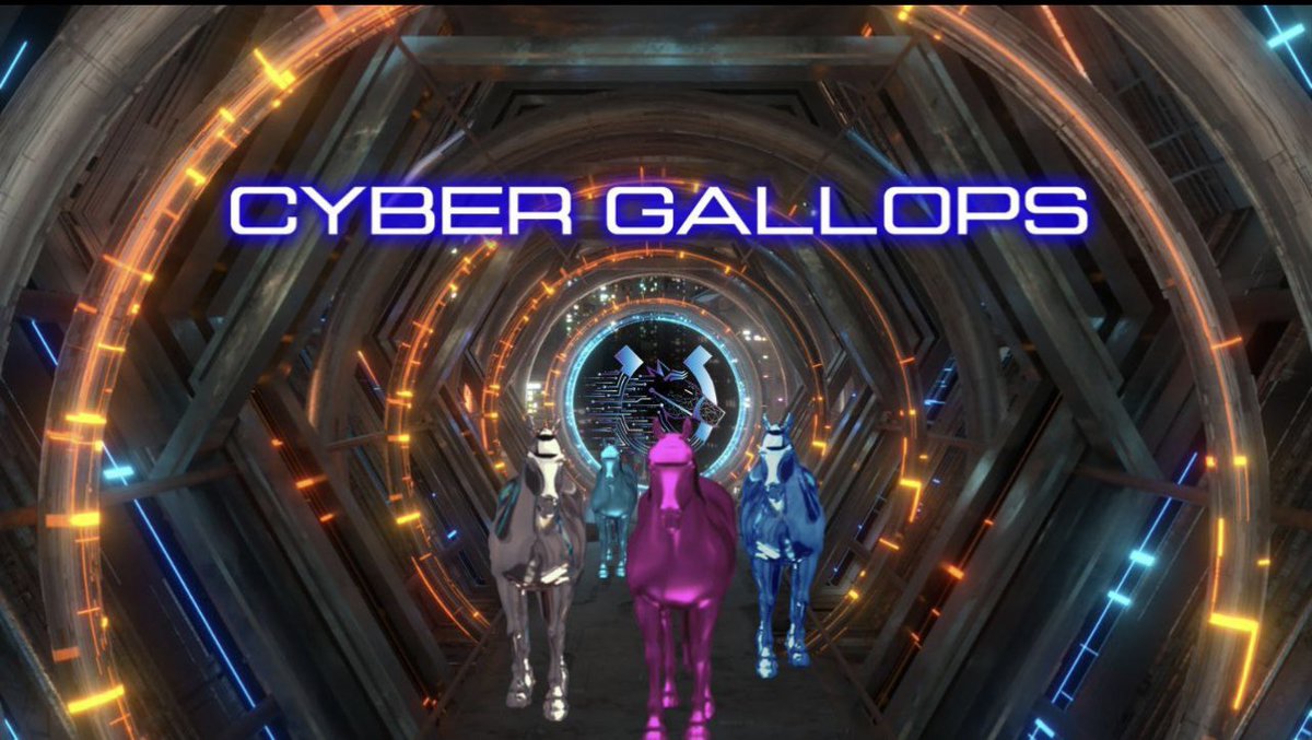 【CyberGallops】
改めて #サイバーギャロップス の紹介です🏇

サイバーギャロップスは
メタバース×NFT×競馬
という世界初のプロジェクトです🏇❗️
本ゲームはフリーP2Eをベースに構築されています🎮
Twitterでは用語の解説やゲームの仕組みを紹介しています💁‍♀️💫

#NFT #メタバース #競馬 #BTC #ETH