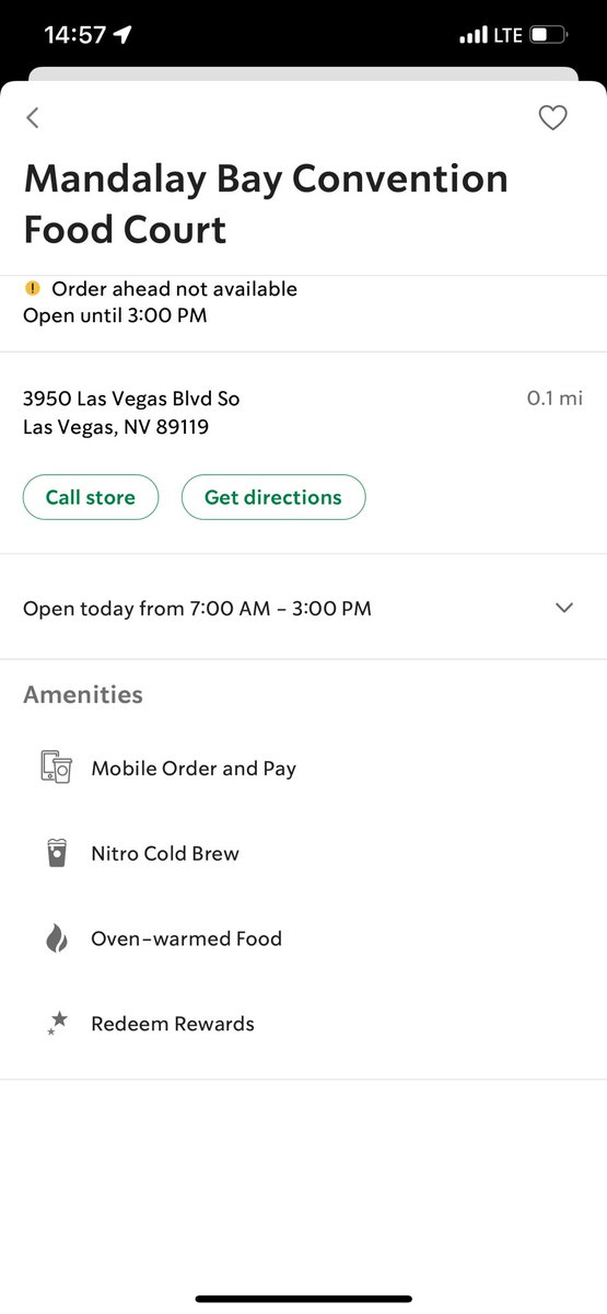 castanza115's tweet photo. @Starbucks Showed up here at 2:54 and everyone said we’re closed. We looked puzzled and said what time and an employee looked at@le@with a smirk and said 2:55. Even though it says 3 o’clock. Incredible customer service you provide in the Mandalay Bay https://t.co/YevCHZPCNh