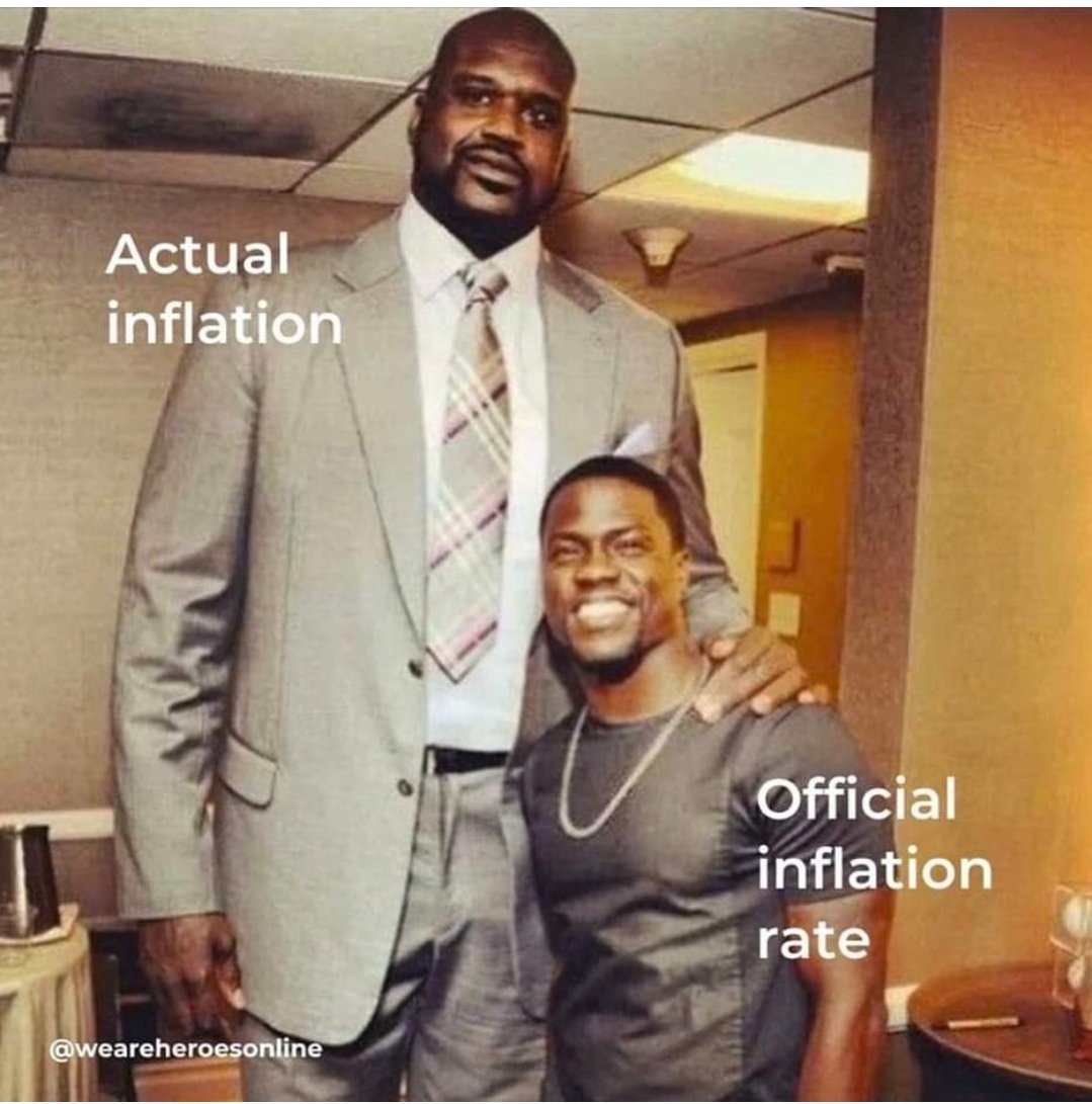 CreditCardAssoc's tweet image. Actual inflation rate 💯😱