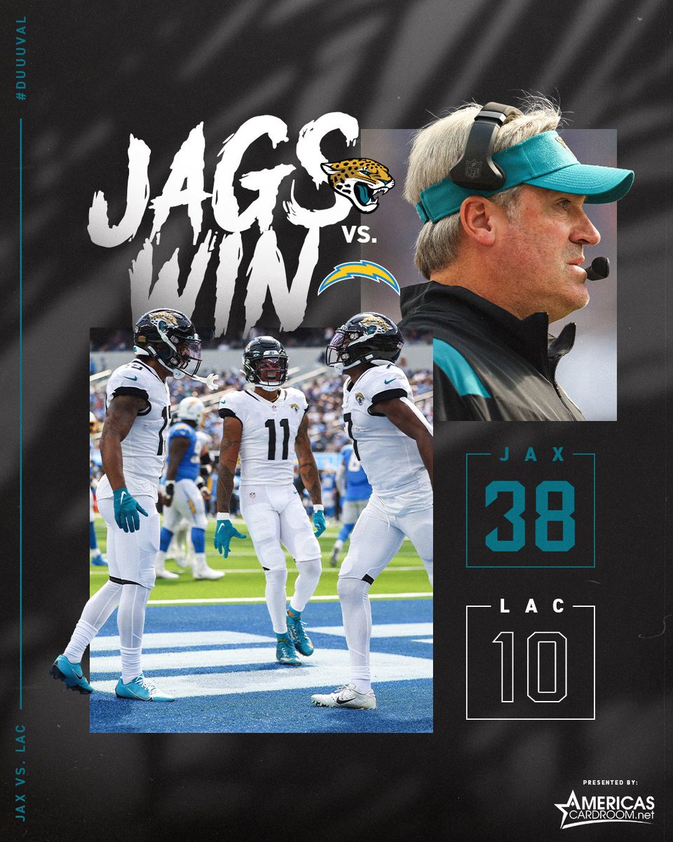 Jaguars's tweet image. Bolt down.

@net_acr | #JAXvsLAC