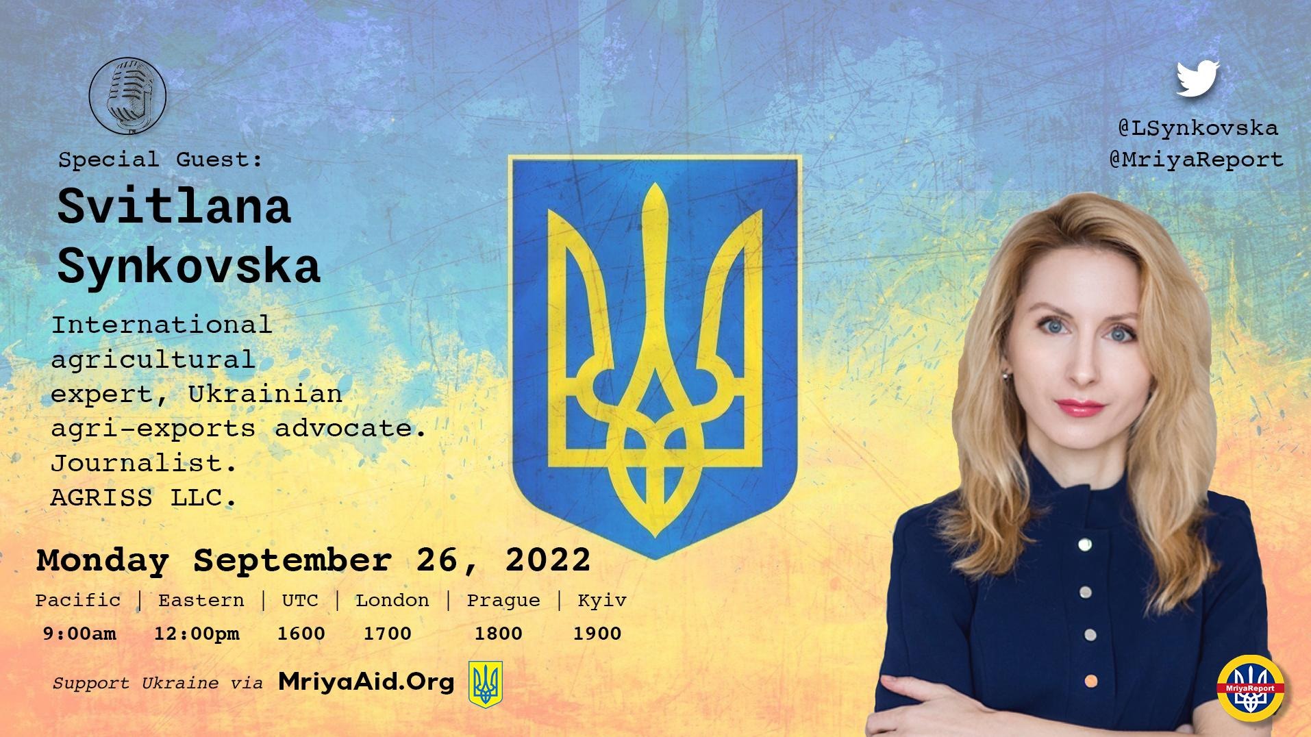 Mriya Report On Twitter Please Join Us Monday September 26th At mriya-report-on-twitter-please-join-us-monday-september-26th-at