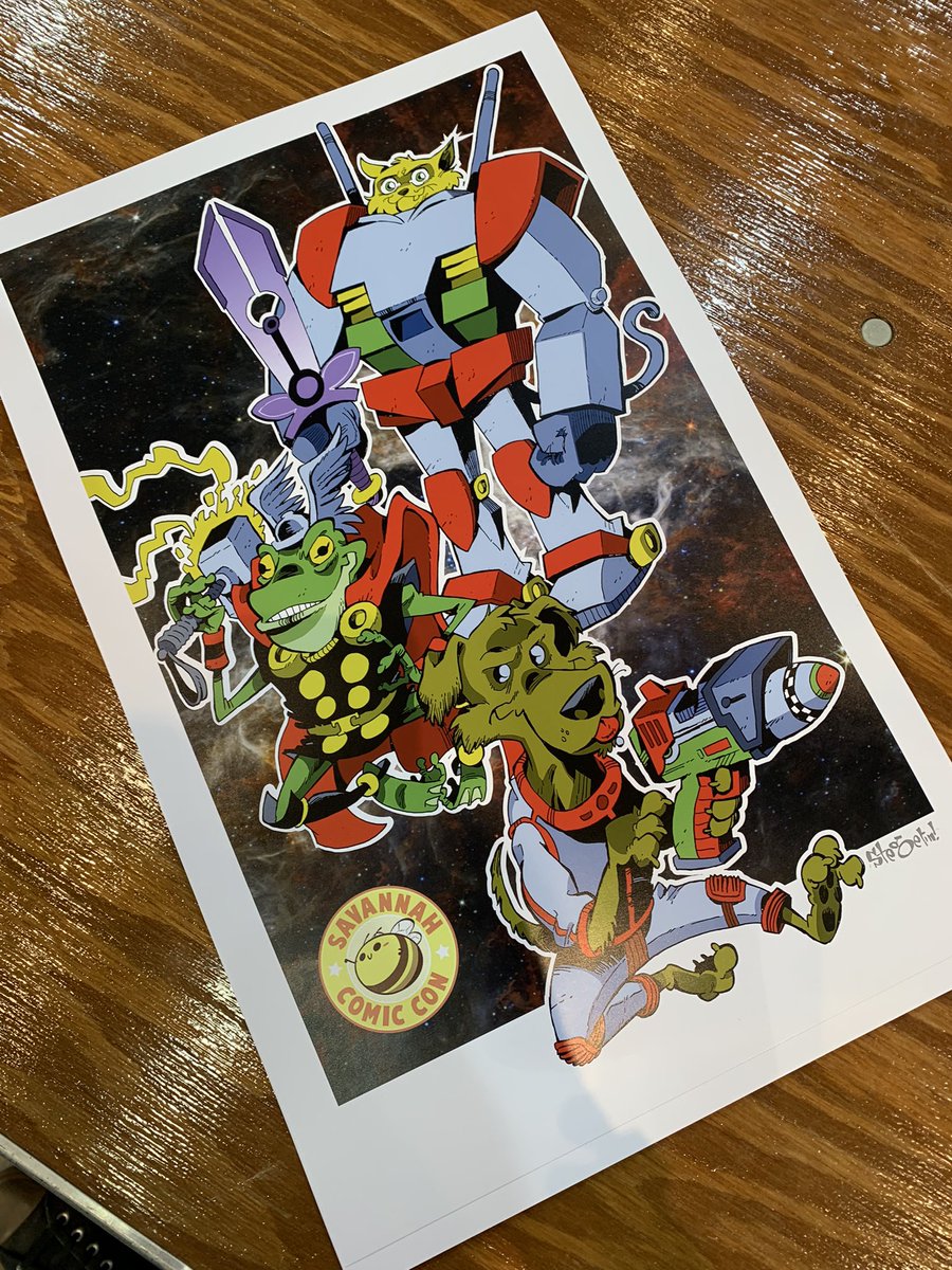 Had a great time today at <a href="/SavannahComic/">Savannah Comic Con</a>. Thanks to everyone who stopped by, especially the rush of people looking to get their con poster autographed. Much appreciated!