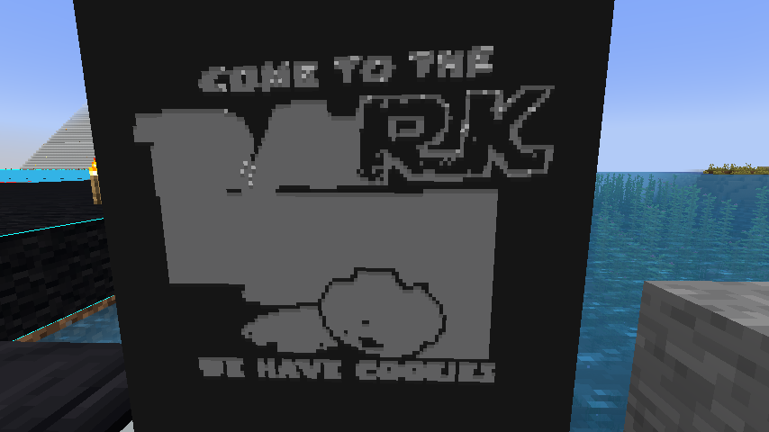 cezenn's tweet photo. Throwback to last season of #StillAliveSMP when me and @Sophos_3000 made the "Come To The Dark Side We have Cookies" #mapart #minecraft #minecraftmapart https://t.co/oHuJENnKvX
