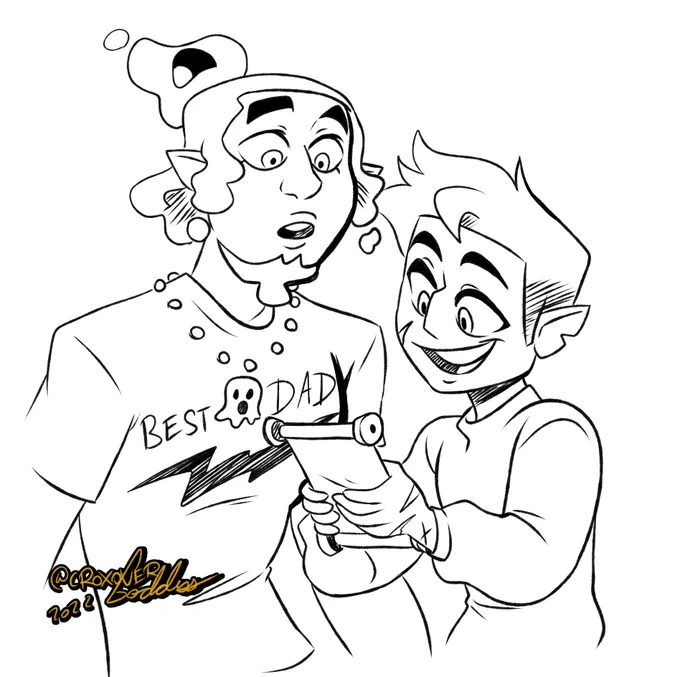 Ko-fi request of Darius and Hunter doing some family bonding! 
https://t.co/wkCpzTwj20
#TheOwlHouse #fanart 