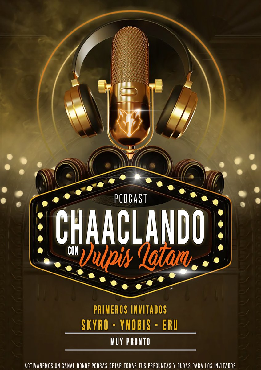 VulpisLatam's tweet photo. ✅ Dia 2 │ #Somos4KEnDiscord
🌙 Tus noches de fin de semana, no volverán a ser las mismas!
Muy pronto llegara... ChaacLando con Vulpis Latam🔥
Con los de #PasionDeGavilanes de primer programa 📺
#VulpisLatam #Smite #Discord https://t.co/smnLys4gzu