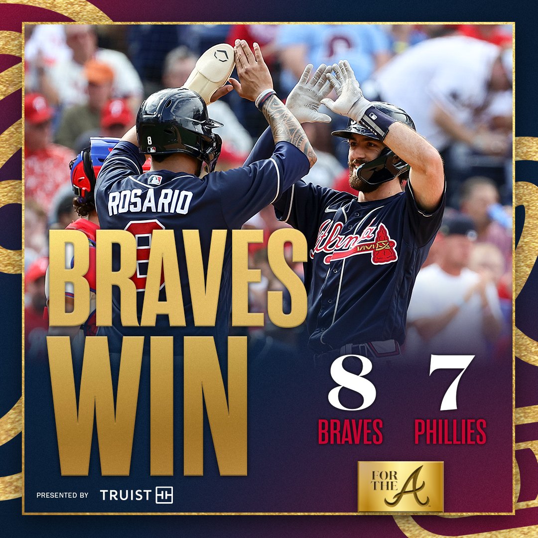 Braves's tweet photo. What. A. Game!  

@TruistNews | #ForTheA https://t.co/HoCWAwq0i0