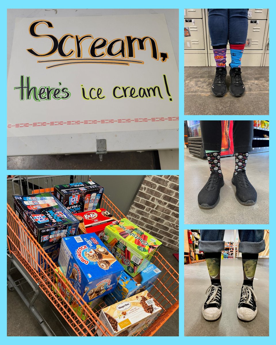 sara_freas7597's tweet photo. Today was our last day of Success Sharing and we did Ice Cream and Crazy Sock Day! #SuccessSharing2022 #IceCream #CrazySocks #47WON @HDTevinFreeman @D66Celest @cat_thanner @MatthewMASM471 @BoomMayberry @pvspivey @AttusoJodie https://t.co/39j80symrf