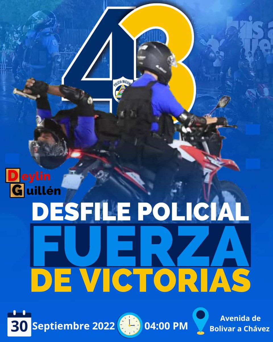 ClaudiaLaNica's tweet photo. #Nicaragua... A acompañar a nuestros hermanos policías que siempre velan por la seguridad de esta #PatriaBenditayLibre https://t.co/K3lxckTtDC
