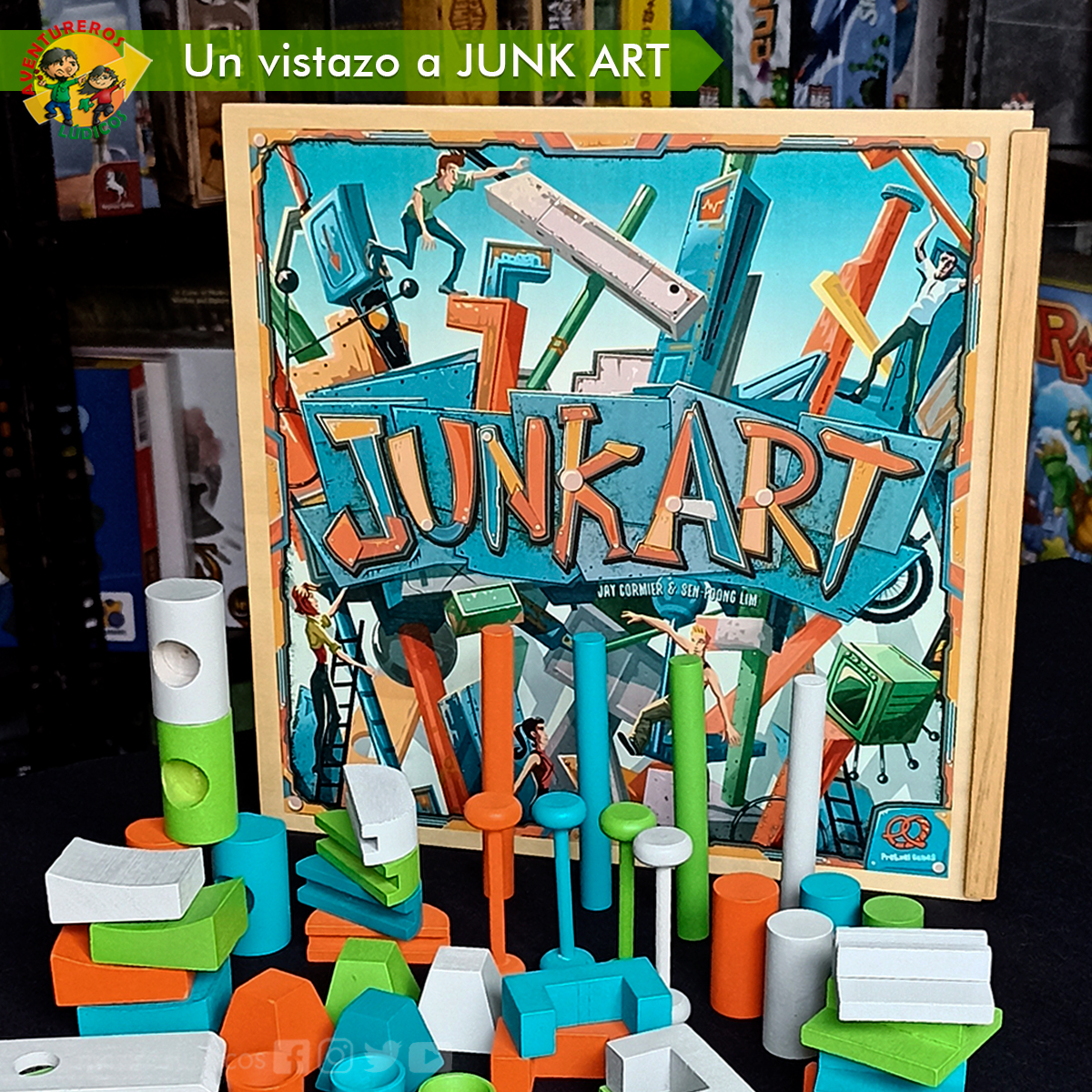 ALudicos's tweet photo. #JUNKART, eres un artista compitiendo por tener más seguidores al final de las 3 exhibiciones en 3 ciudades. Un juego de habilidad, apilamiento y equilibrio, construirás obras, de acuerdo a las cartas de ciudades que visites😊
👥:2-6
⏳:30" aprox
👨‍👦:8 años a +
#AventurerosLudicos https://t.co/xyrneJohNR