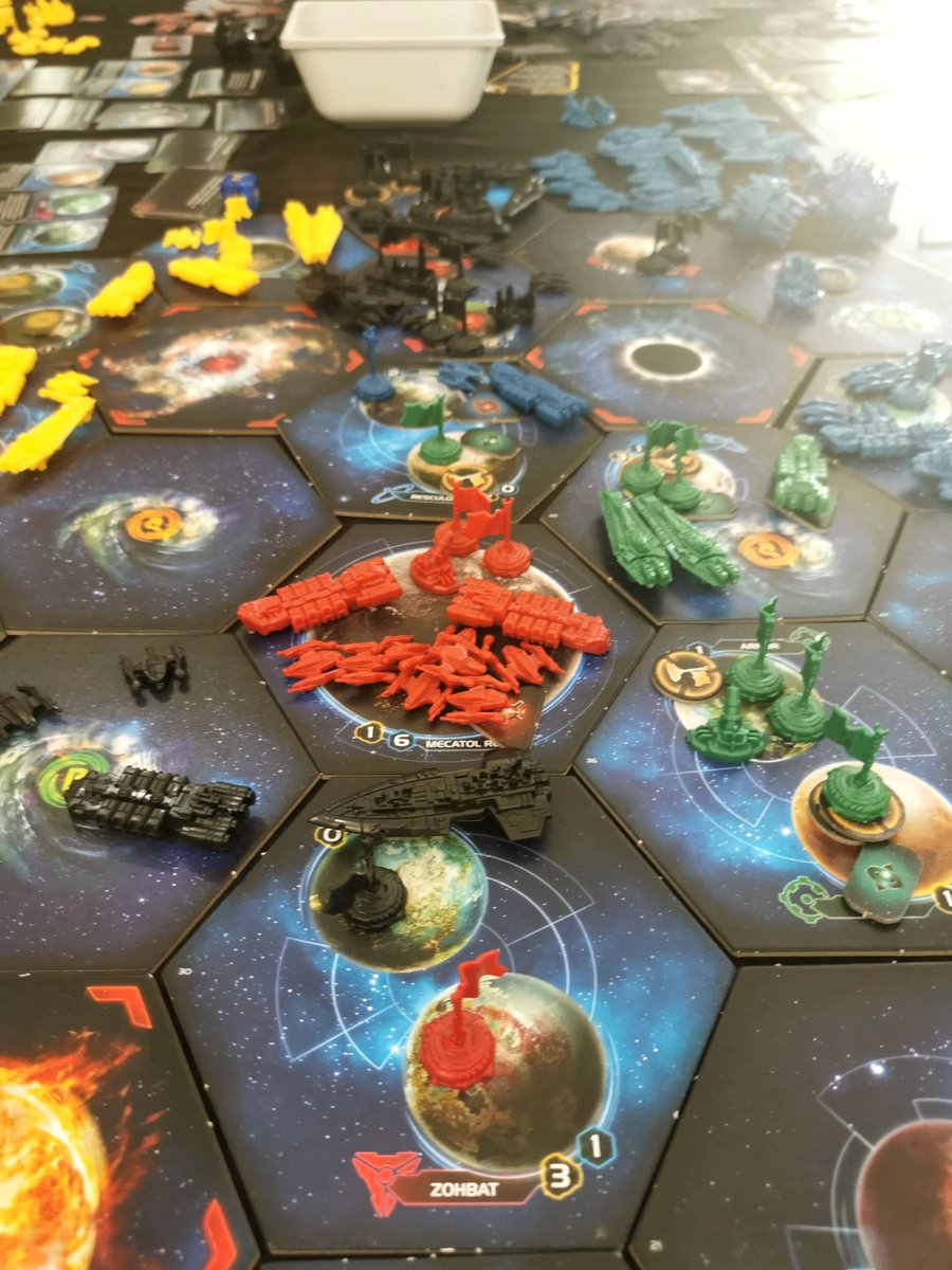 sparkzilla's tweet image. Great game of #twilightimperium. Playing as Sardakk N&apos;orr (bugs). Came second, but got lots of objectives. Short game, only six hours.