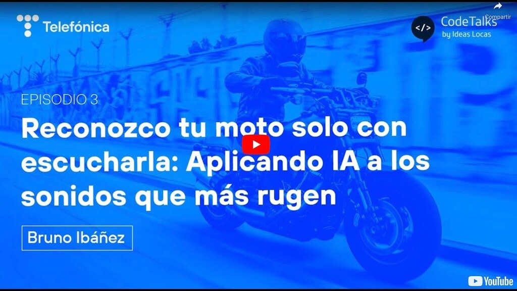 VideosHacking's tweet photo. #Codetalks4Devs T05-03: Aplicando IA A Los Sonidos . Cómo Reconocer Una Moto Por Su Sonido https://t.co/XqxSeqNL27 #Hack https://t.co/Yii2Urau23