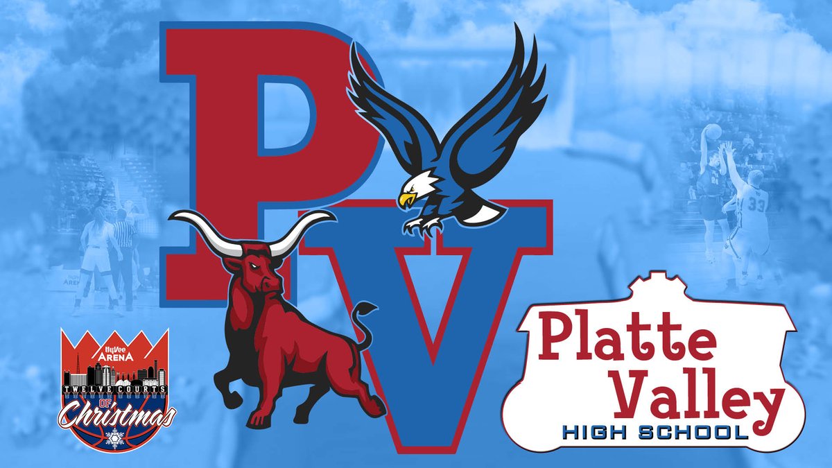Welcome the return of #Jefferson and South #Nodaway High Schools who make up the Platte Valley co-op teams. Coached by Tim Jermain and Tyler Pedersen, these teams are always top-notch! So glad to have them back at <a href="/HyVeeArena/">Hy-Vee Arena</a>. See you in December! 
#JC123Eagles #Longhorns