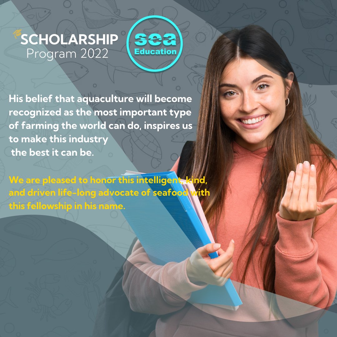 The  Roy Fellowship Recommended Scholarship 2022 is open to all international students worldwide. 

It is strongly advised that students who desire to pursue further education in seafood industry, apply for this grant bit.ly/3dwvQnP

#fellowship #intership #schoolarship