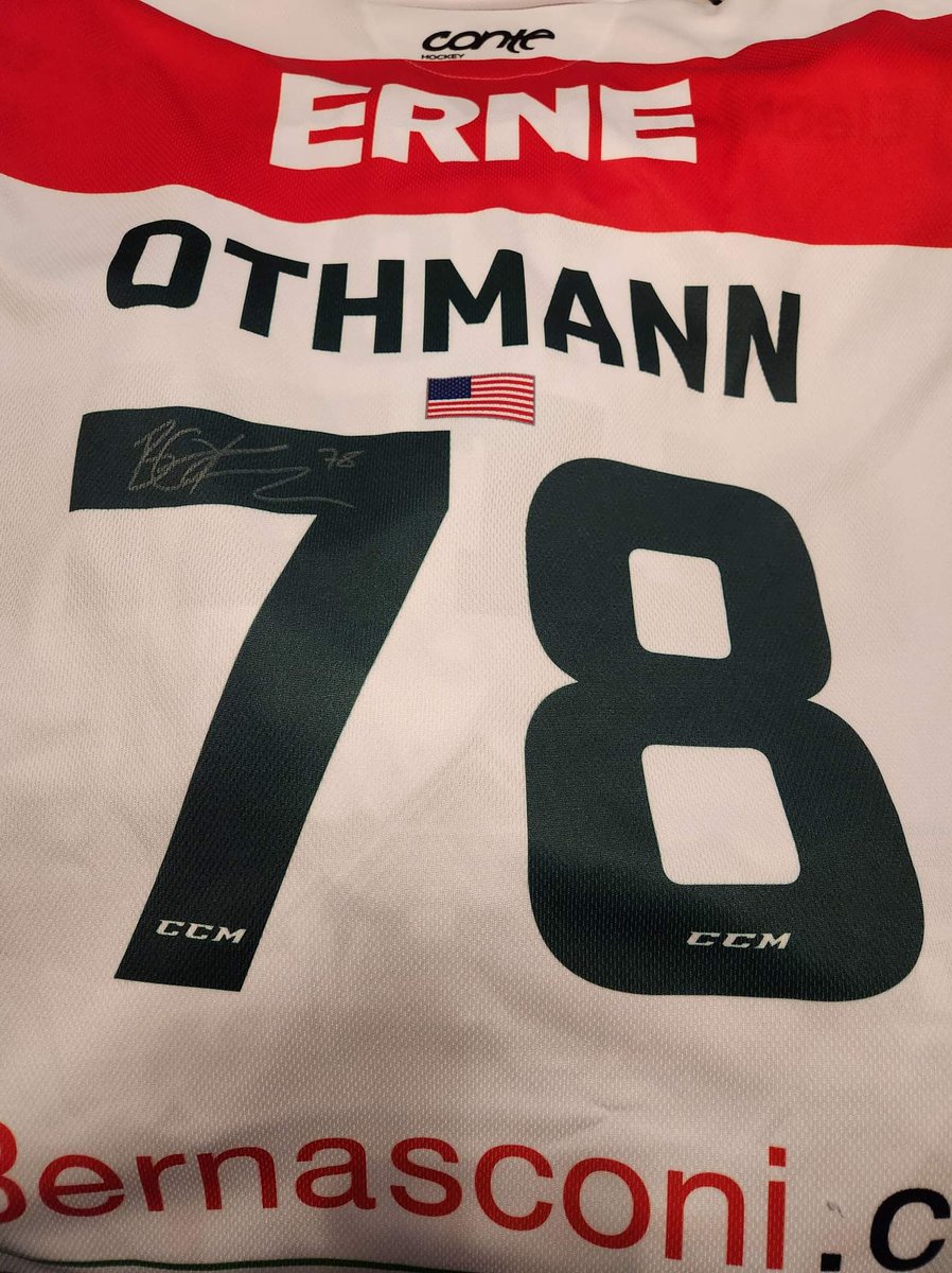Doing a Twitter giveaway! A Brennan Othmann signed EHC Olten away jersey!

Like, comment, follow and retweet for a chance to win! #NYR