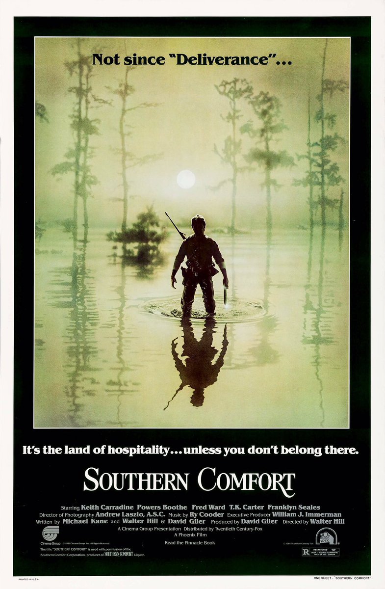 FilmNewsNos's tweet photo. 🎬MOVIE HISTORY: 41 years ago today, September 25, 1981, the movie ‘Southern Comfort’ opened in theaters!

#KeithCarradine #PowersBoothe #FredWard #FranklynSeales #TKCarter #LewisSmith #LesLannom #PeterCoyote #AlanAutry #BrionJames #SonnyLandham #WalterHill https://t.co/WytNQMXJ5D