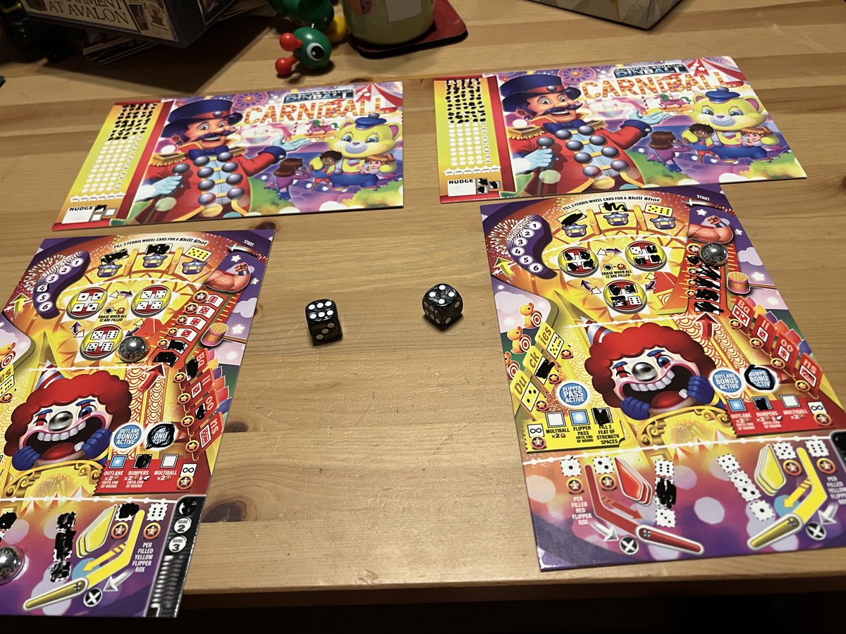 Perrytom6's tweet photo. We struggled with Twilight Inscription but my son and I are having a literal ball with Super-Skill Pinball 4-Cade by ⁦@gengelstein⁩ the closest I ever came to feeling like a real pinball wizard https://t.co/6MQTES7jth