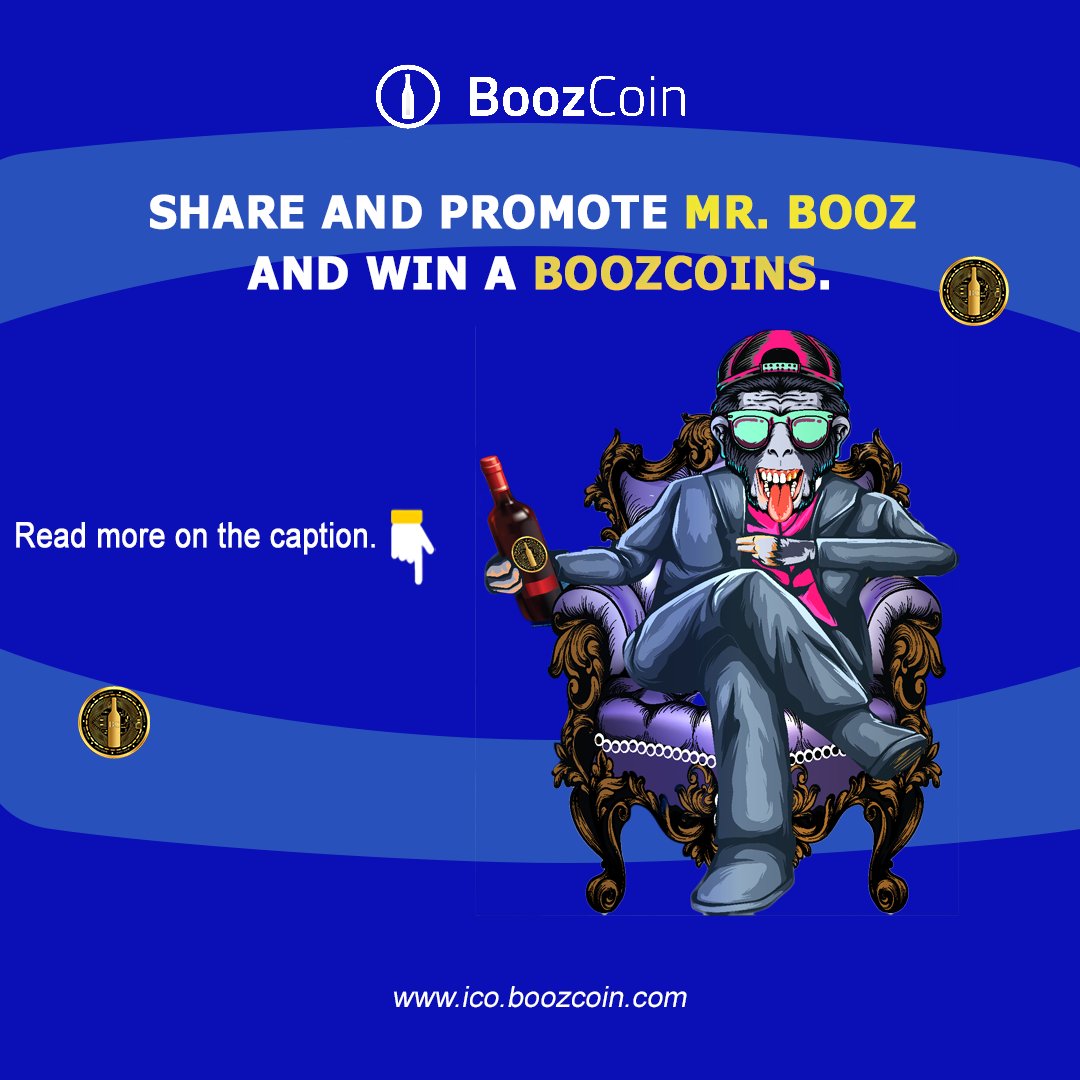 boooz_coin's tweet photo. Let Mr. Booz be known!
Let the world know about Mr.Booz, each post will gain 500 BoozCoins! Post it for 10x and the 11th will be 1000 BoozCoins.
See the next thread for the rules π
.
#BoozCoin #BoozeCoin https://t.co/sfJTbAvfgL