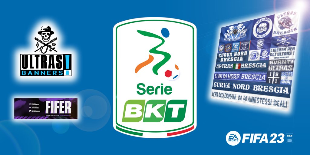 Southwest87G's tweet photo. For the next Fifer's Realism mod for #Fifa23, I plan to make all the banners of the teams in Serie B. 🤌🇮🇹 https://t.co/rhUvtFaVsm