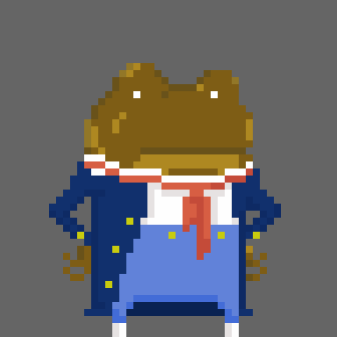 land_froggy's tweet photo. Frogland inhabitant #2066 from the Fly Rink Combining Machine!
#nftcommunity #nft #nftart #nftcollector #frogland #ffr #froglandflyrink #pixelart #crypto #cryptoart #nftdrop #nfts #pfp
 25-Sep, 6:2PM https://t.co/dHW0v4MgIg