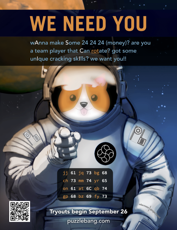 PuzzleBang's tweet photo. PuzzleBang 2022 is happening.  First batch of puzzles coming out tomorrow at 11 AM CDT!  Sign up at https://t.co/NuUNeakWiI! https://t.co/ALlgCTjYpf