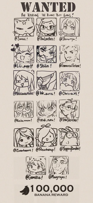 You're wanted~ ψ(`∇')ψ 
@/Shiroinya  @/TheLostArts @/zevnei  @/ImmortalTechno @/Okolnir @/LiLi_Pupp  @/Christa_vt @/ bk_artz  @/moodlenoodlemoodle @/SeanSketches @/ atuli_tutu @/ kimiko_morino @/yeppenydoodles @/rosatheiap @/zwarheart @/margrigas @/gemilia 