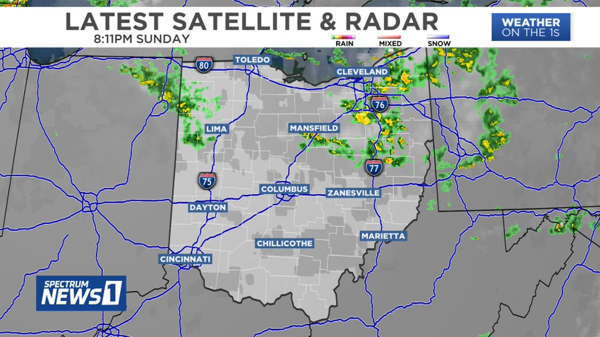 Spectrum News 1 OH on Twitter: "RADAR ON THE 1s- Here is the latest