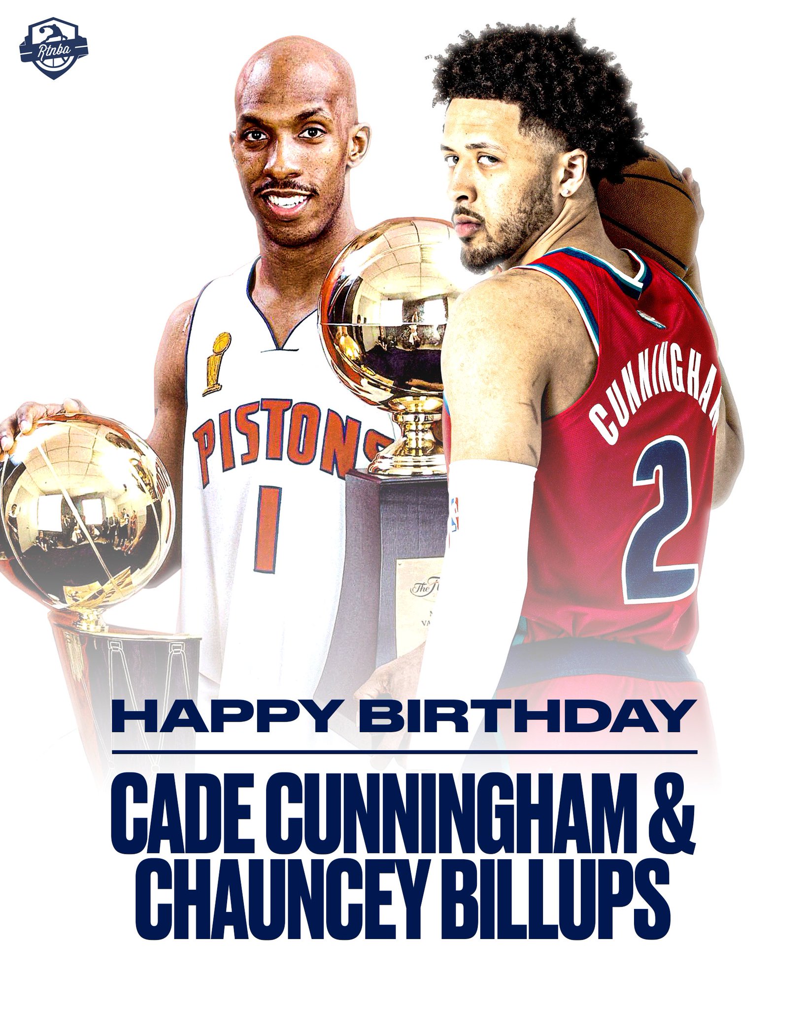 Happy birthday to Chauncey Billups and Cade Cunningham   