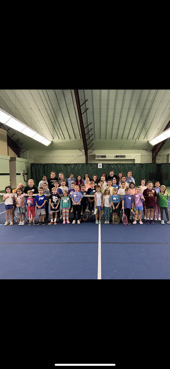 sjgirlstennis's tweet photo. Great event today at SB Racquet Club.  We had 33 boys &amp; girls at our free tennis clinic in honor of Aidan’s Masterpiece.  https://t.co/GNjAGQwiq8 Lots of fun in the spirit of service.  #weare https://t.co/YsAINNClTX