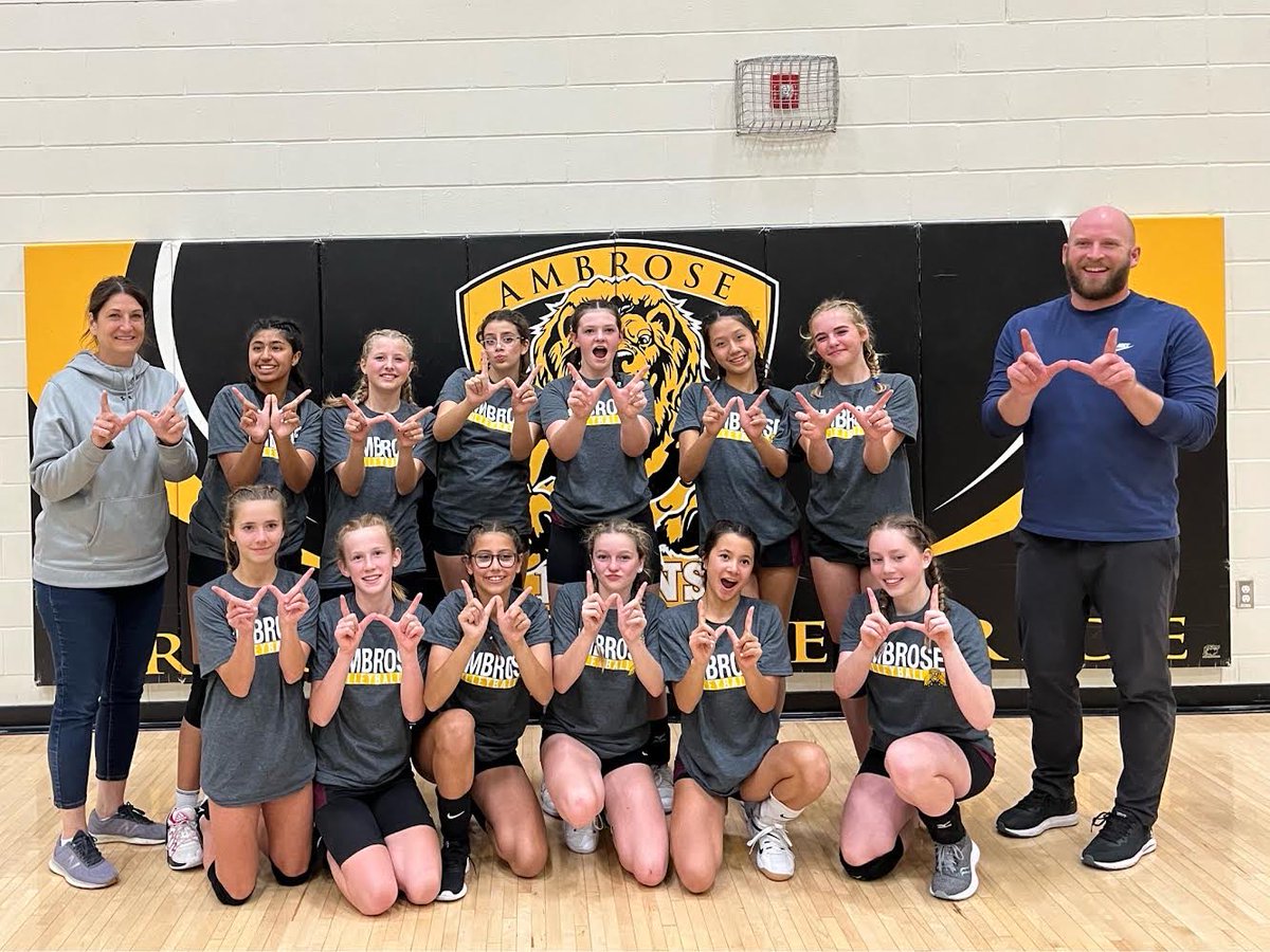 ClaireAllen's tweet photo. Congratulations to our Gr. 8 girls volleyball team (and their coaches!) who took home the gold in their tournament this weekend. Great job! #Goldmedal #BeWell #WeAreRundle https://t.co/QdzcuRpiCP