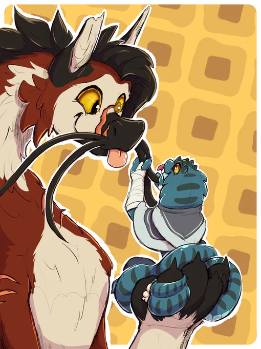 Friends come in all sizesquick thing of Cy and  's adorable Slyzza 