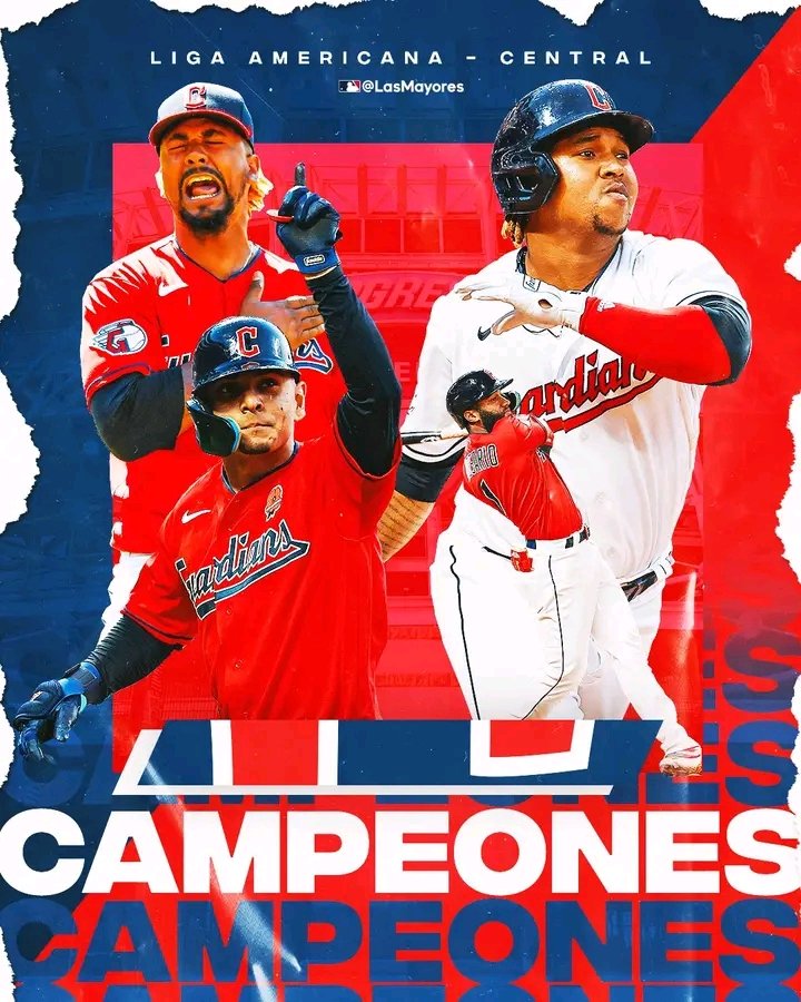 Se acabó la espera.

¡Los Guardians, Campeones de la División Central de la Liga Americana!