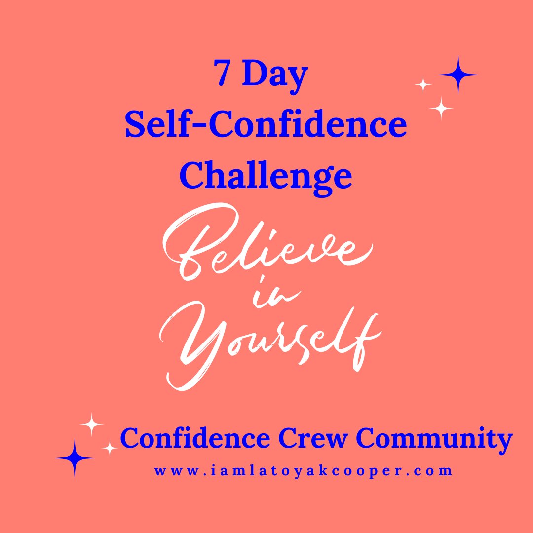 7 Day Self-Confidence Challenge started today. You can still join at bit.ly/3RbaXwc

#selfconfidence #growthmindset #selfesteem #Limitless #podiafellowship #selfesteem #Youfirst