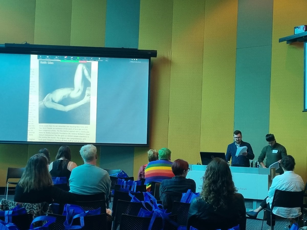 GSSconference's tweet photo. Keynote: Queering Research - Queer festivals, archives and activists from Feast. 🌟🌟
@CardiganThief https://t.co/tAB4TElieO