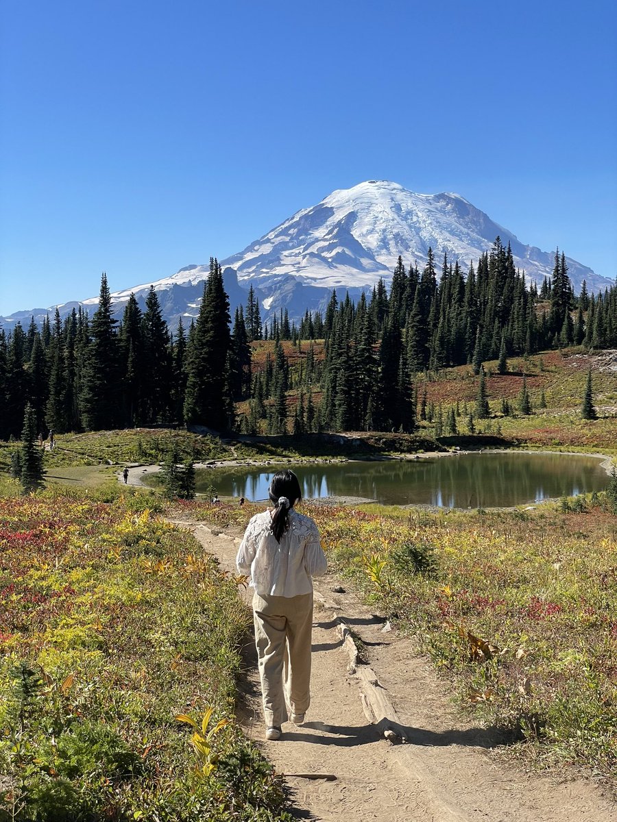 njukidreborn's tweet photo. The baby bear was only 30 feet away, but there were dozens of hikers on the trail, itβs kind of safe π§Έ #nachespeakloop https://t.co/UVQ0jRiovQ