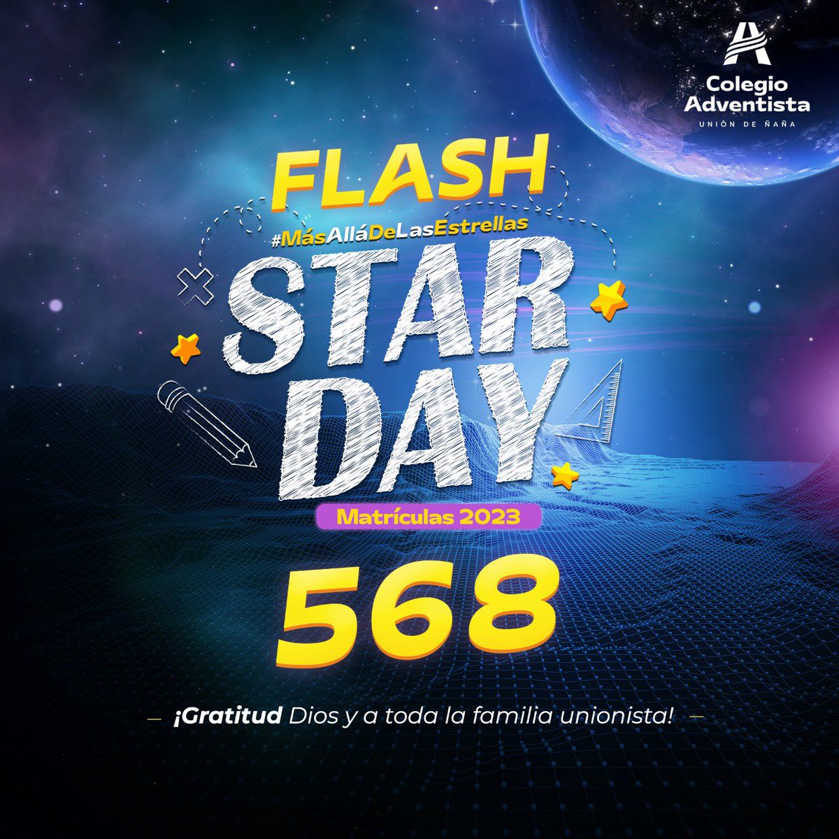 CCorralesRuiz's tweet photo. 👉 FLASH Hoy domingo 25 de setiembre cerramos la jornada agradecidos a Dios y a la gran familia unionista por los 568 MATRICULADOS para el año 2023. 😀

#ColegioUnión #Matrículas2023 #StarDay #MásQueEnseñanza 💙 https://t.co/PZeL09tyWU
