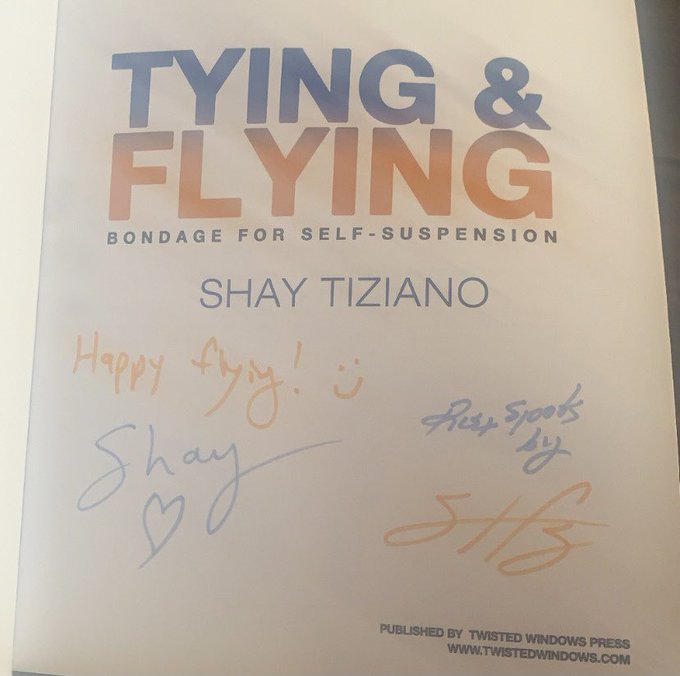 At my second Folsom Street Fair, and I bought the last autographed book of Tying &amp; Flying by @ShayBlondie