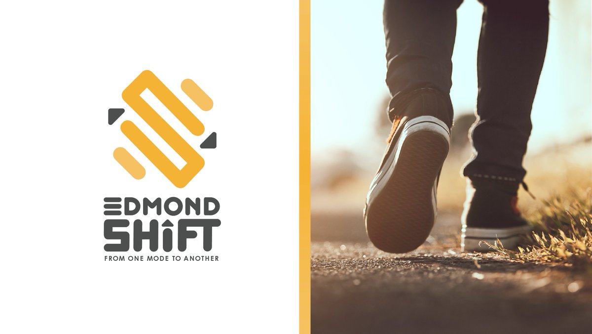 EdmondShift's tweet image. Walk this way… Towards the Downtown Community Center from 3 PM – 7 PM on Tuesday, September 27 for the EdmondShift Open house!