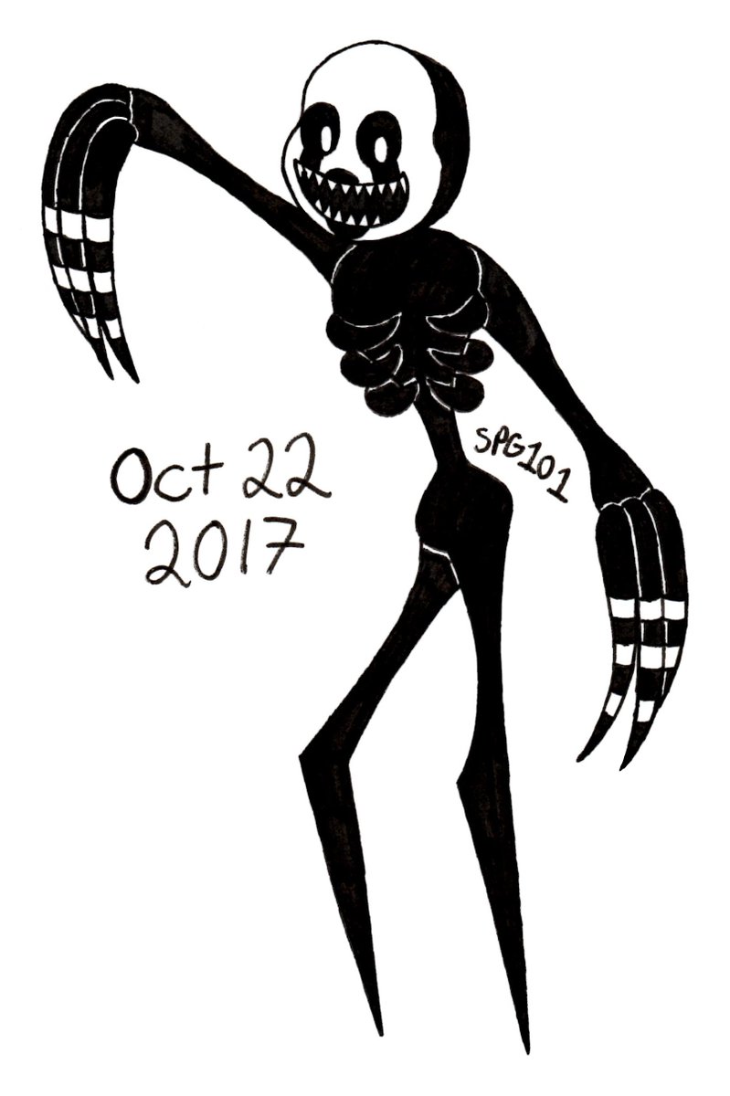 PinkieTheFool's tweet photo. I've wanted to repost some of my favorite Inktober drawings dated 2017-2018 from Deviantart. RTs are appreciated! #FNAF #Nightmarionne https://t.co/HSuoZuvegd