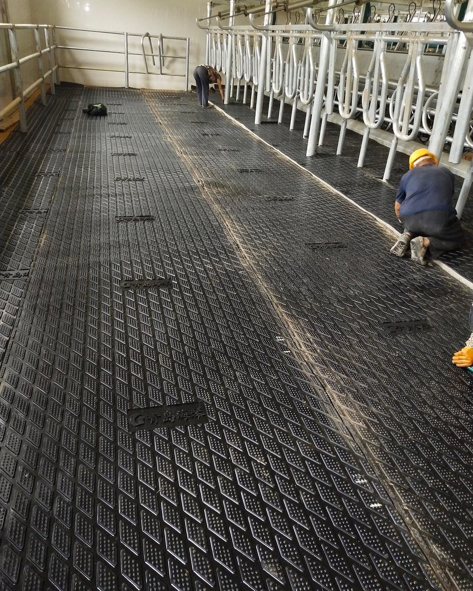 Good quality anti-slip Rubber sheet for milk cows safety walking