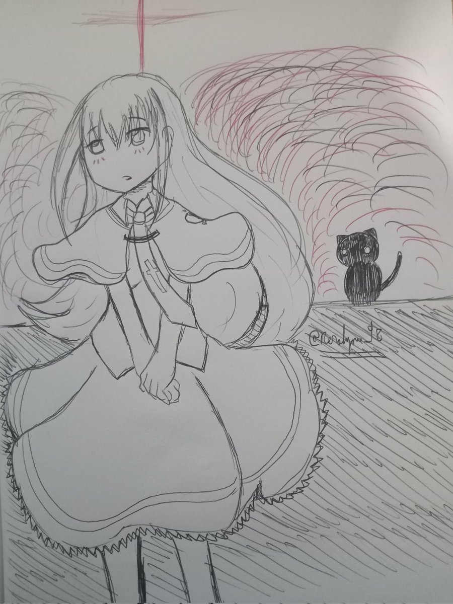 nerolyne98's tweet photo. #sketch #visualnovel #jgame #SubaHibi #素晴らしき日々 #umineko #うみねこFA #fatestaynight #draw #sketchbook #fanart https://t.co/sebzY7QBd8