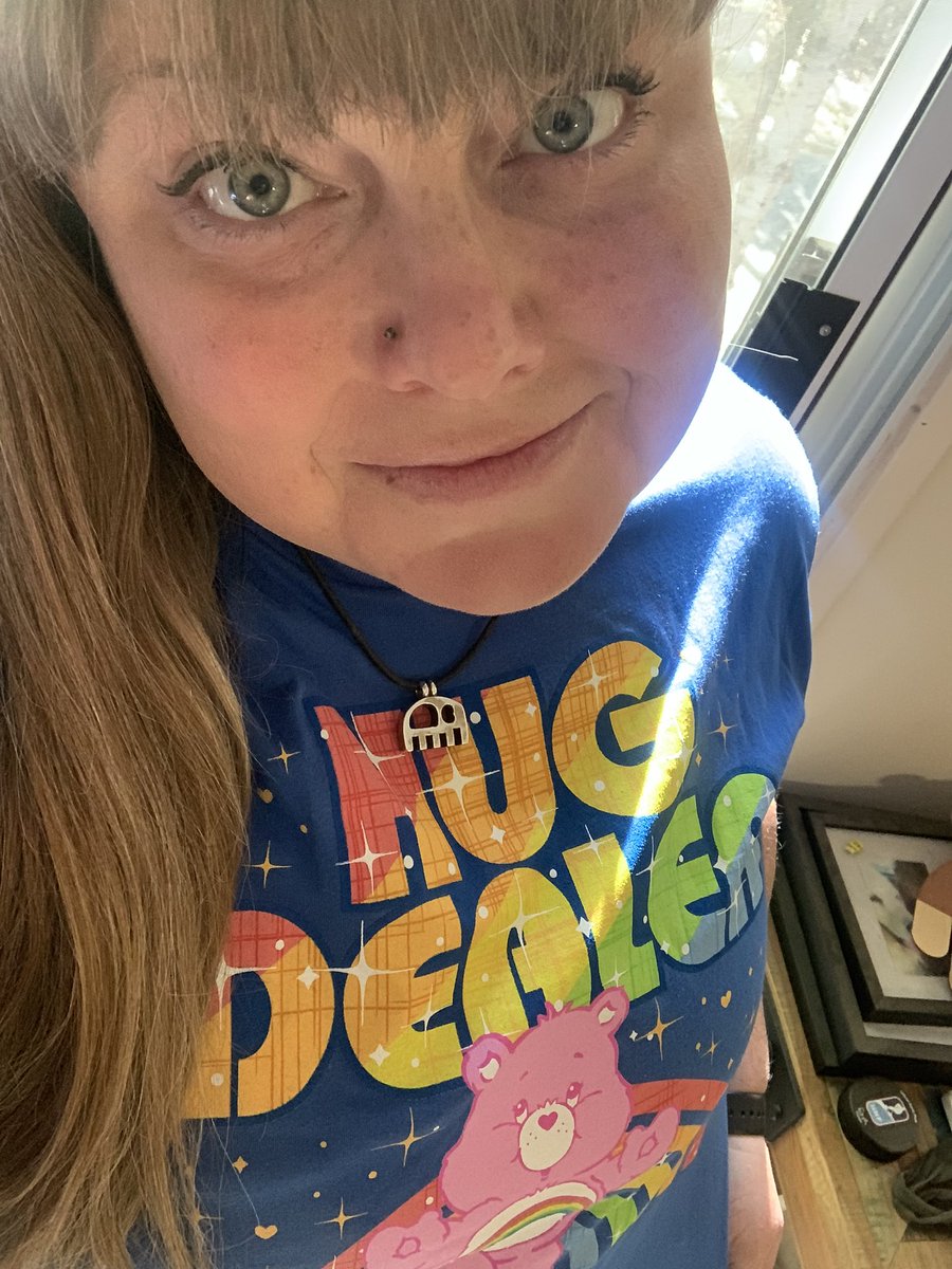 canadachandra's tweet photo. One of my buddies came down from Grande Prairie to watch our two rugby clubs play in the menβs div 2 final, and all he brought me was this awesome t-shirt.
#80s #CareBear #HugDealer https://t.co/3YEqaIJzTO