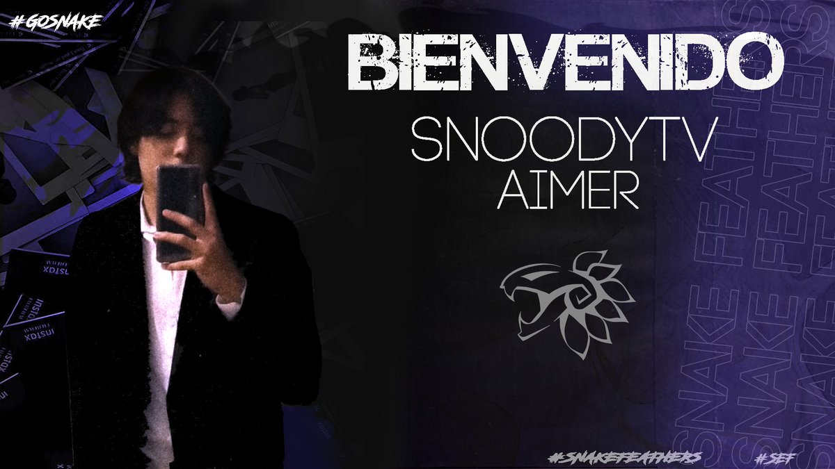 SnakeFeathersGG's tweet photo. ¡Bienvenido! @Snoodytv1 Como Creador de contenido & Aimer🎯 para la organizacion...
#GoSnake https://t.co/ppQi25lFvJ