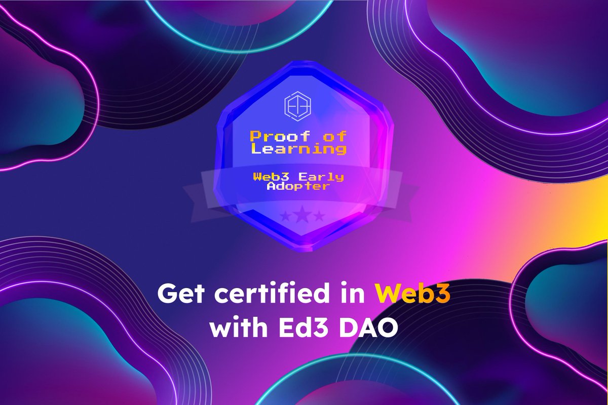 ELATED to launch our @Ed3DAO micro-credentialing courses! 
ed3dao.com/ed3certificati…

🧵here are 6 things that make them different 👇🏾